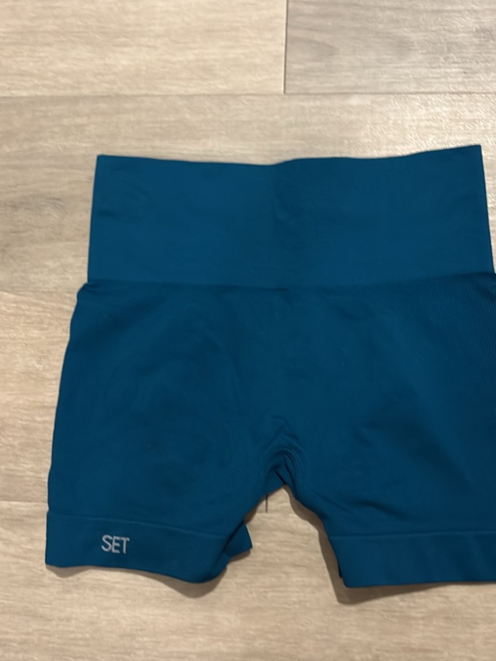 SET Active Deep Teal High-Rise Seamless Shorts